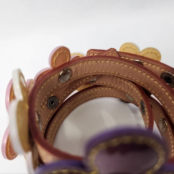 Authentic Louis VuittonVernis Fleur Double Wrap Bracelet